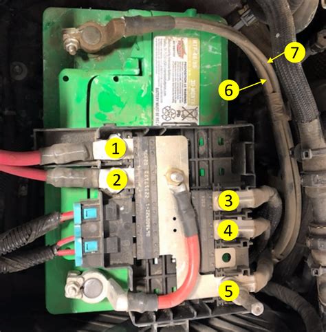 positive battery junction box 2006 silverado diagram|Battery Cable .